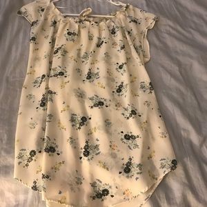 Lauren Conrad cream blouse